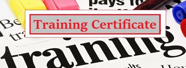 training certificate template