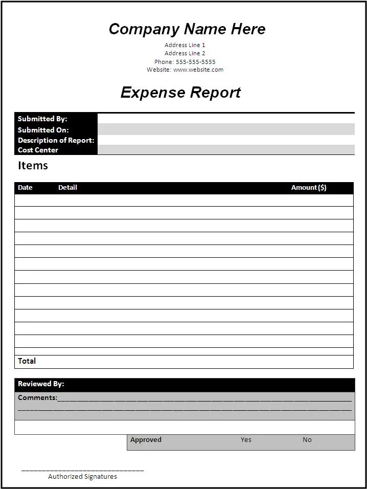 Business Report Template