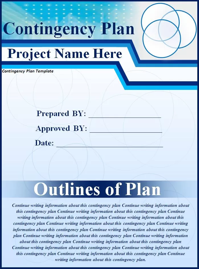 Contingency Plan Template