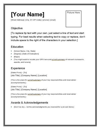 Free-Resume-Templates