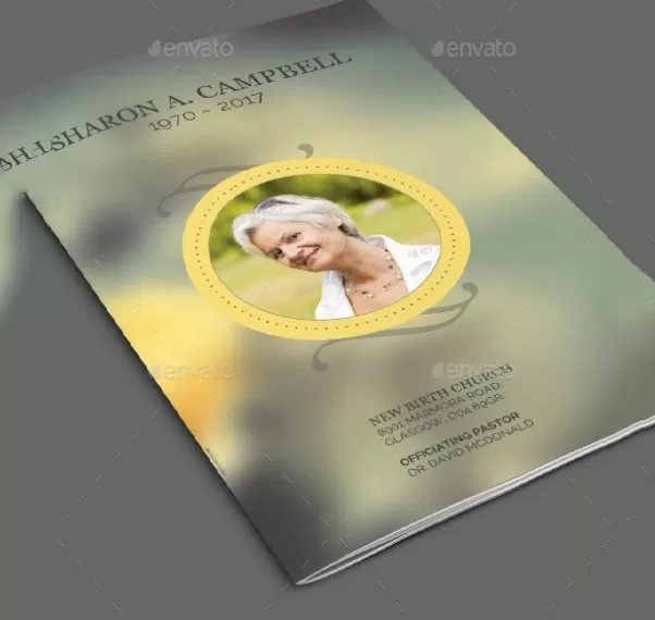 Funeral Program Design Template