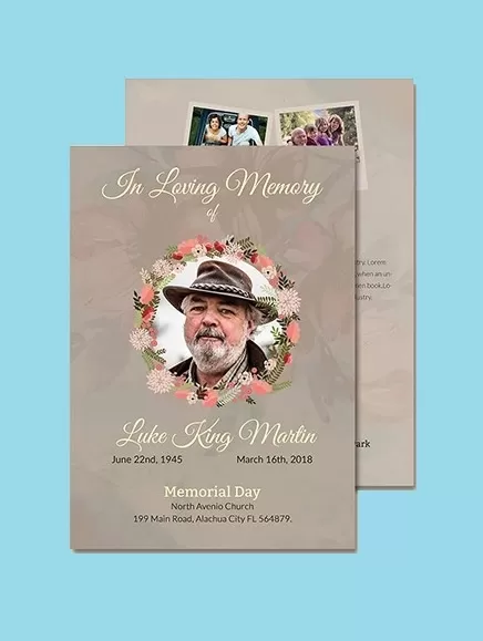 Funeral Program Example