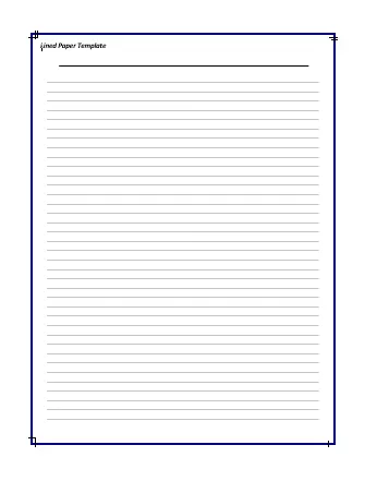 Line Paper Template