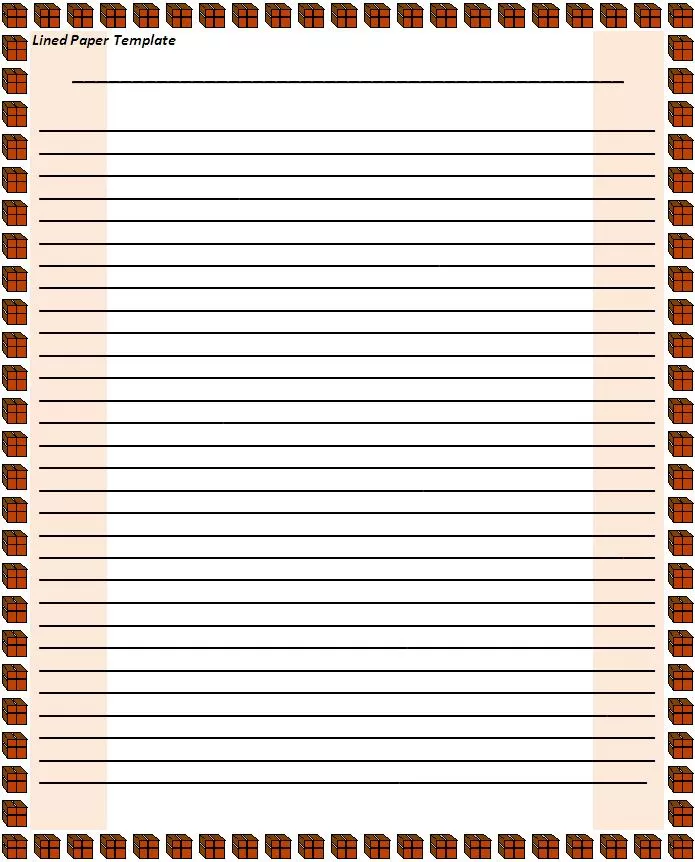 Line Paper Template