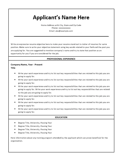 Nursing-Resume-Template