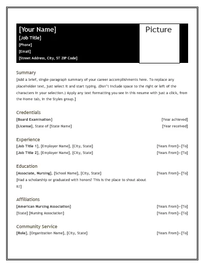 Nursing-Resume-Template