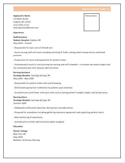 Nursing-Resume-Template