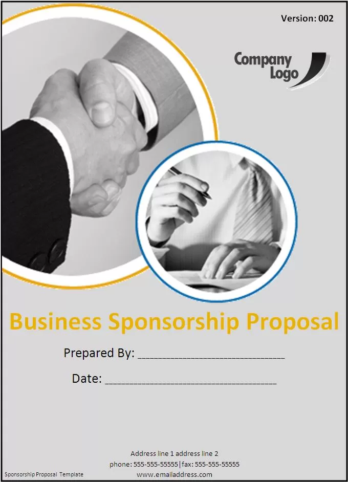 Sponsorship Proposal Template