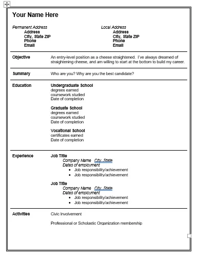 Teacher-Resume-Template