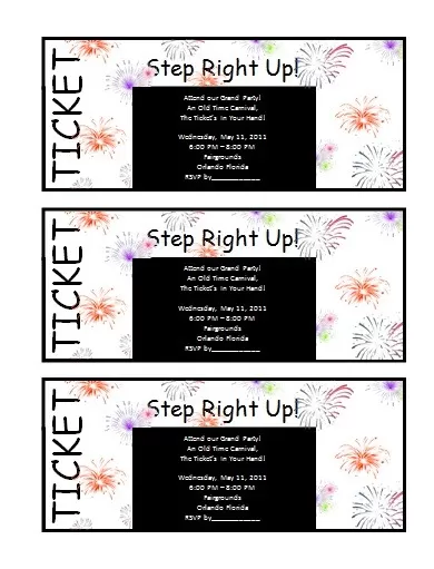 Ticket Invitation Template