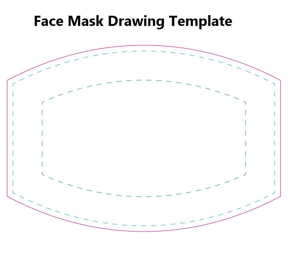 Face Mask Drawing Template