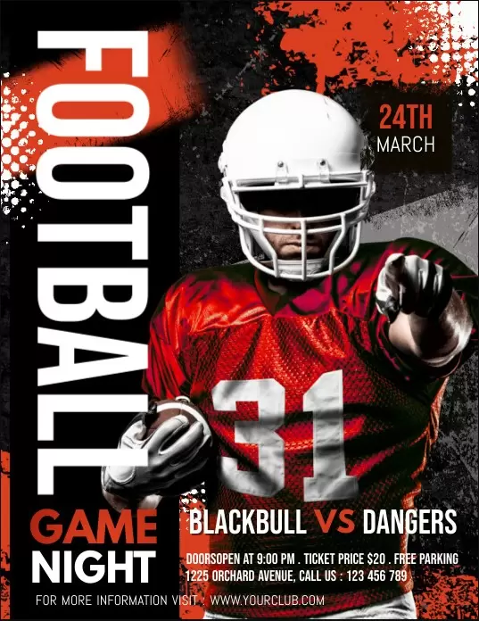 Football Sports Flyer Template