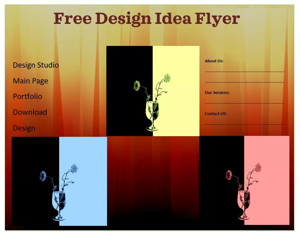 Free Design Idea Flyer Template