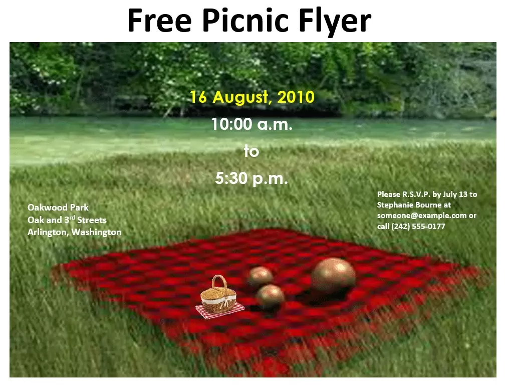 Free Picnic Flyer Template