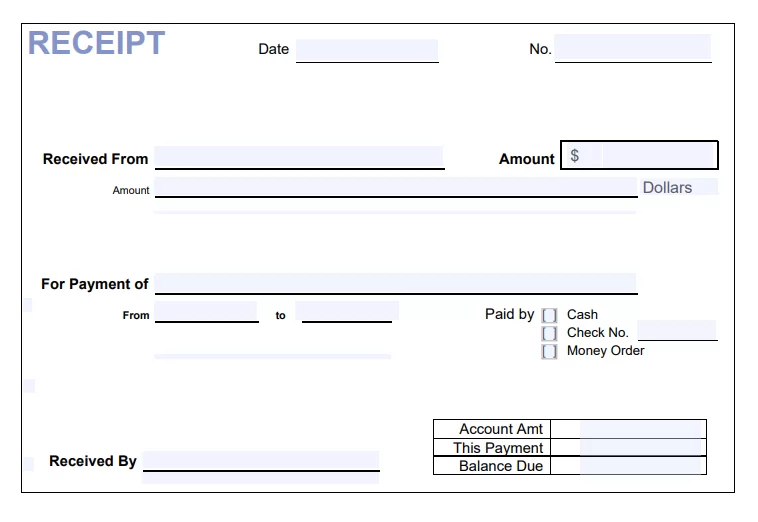 Free Receipt Template