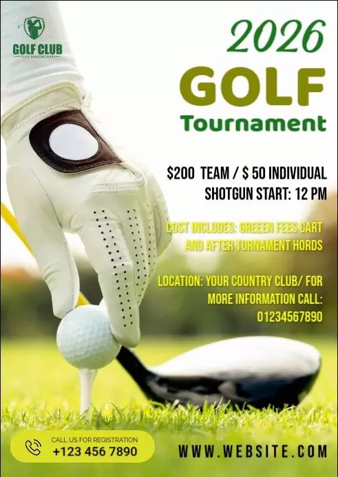 Golf Sports Flyer Template