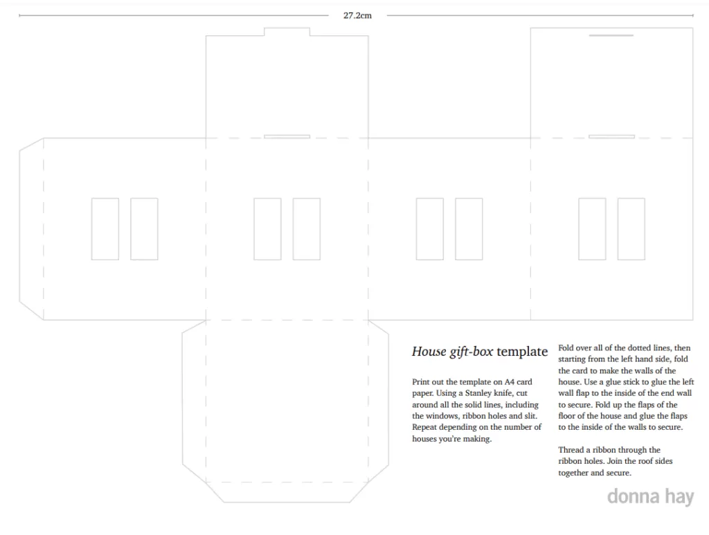 House Gift Box Template