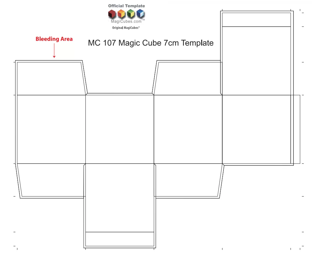 Magic Cube Gift Box Template