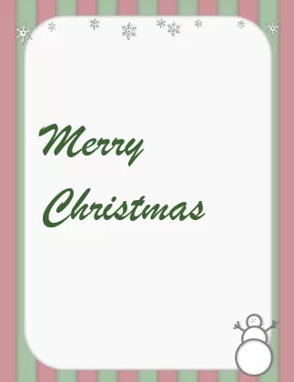 Christmas Card Template