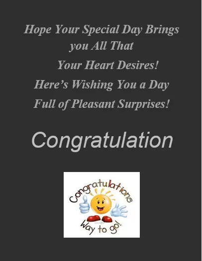 Congratulation Card Template