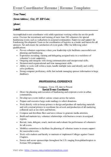 Event-Coordinator-Resume-Template