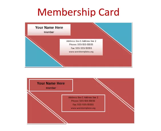 Membership Card Template