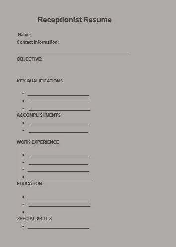 Receptionist-Resume-Template