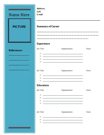 Social Worker Resume Template 2