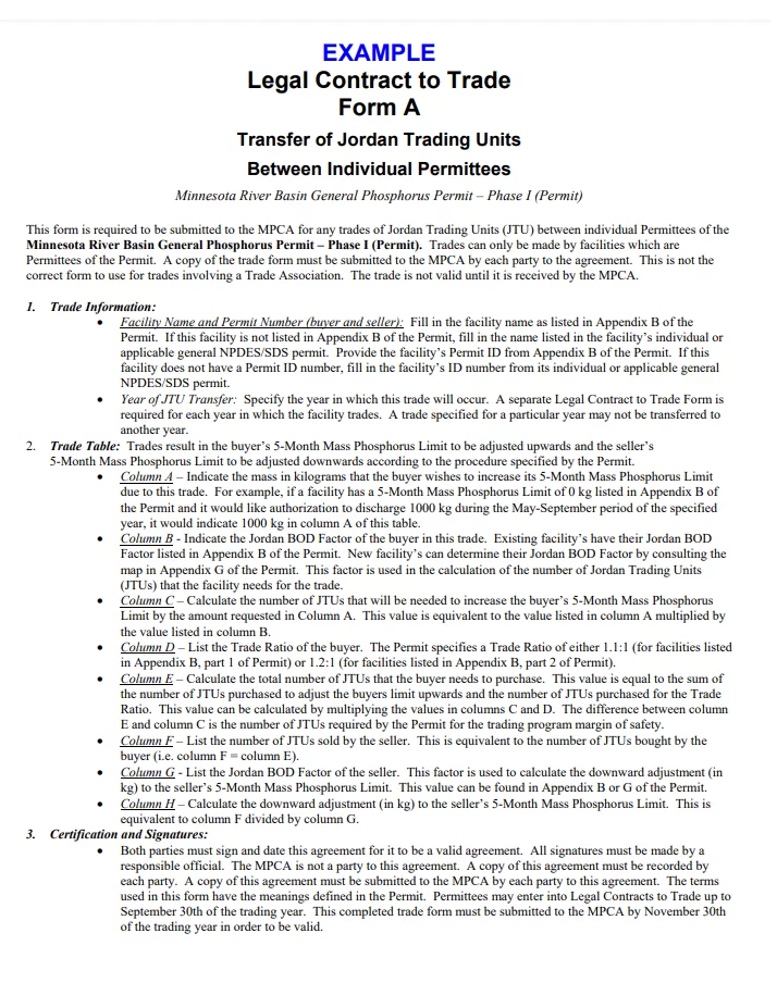 Legal Trade Agreement Template