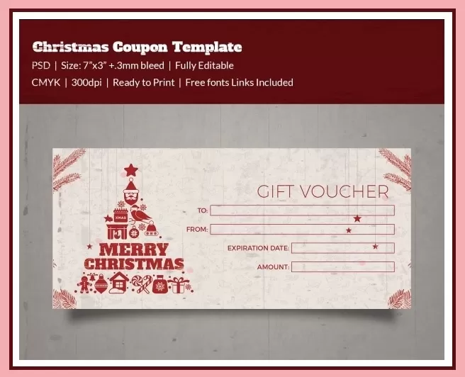 Free Christmas Coupon Template