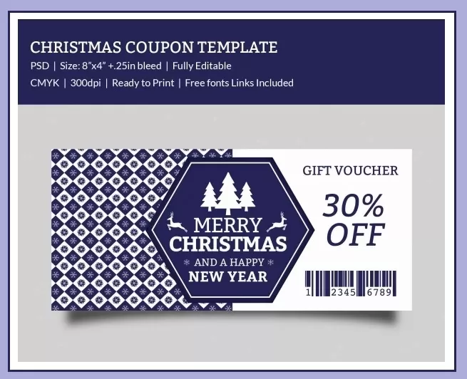 Free Christmas Template PSD