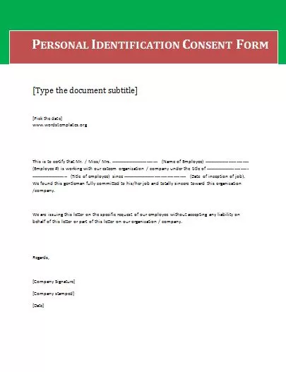 blank consent form