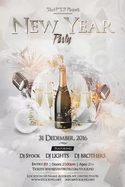 Elegant New Year Flyer