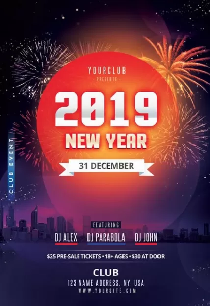 New Year Eve Flyer Template