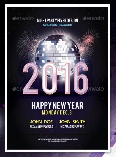 New Year Flyer Example