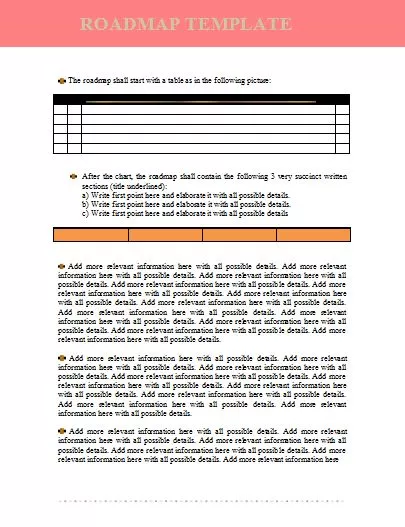 Success Roadmap Template