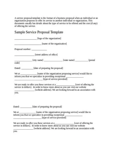 Business Services Proposal Template