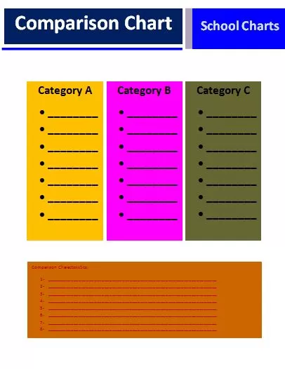 Comparison Chart Template