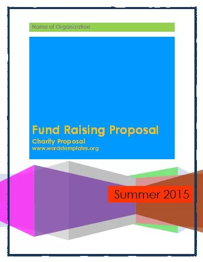 Fund Raising Proposal Template