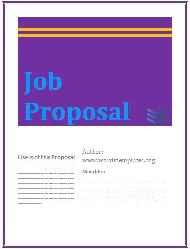 Job proposal template