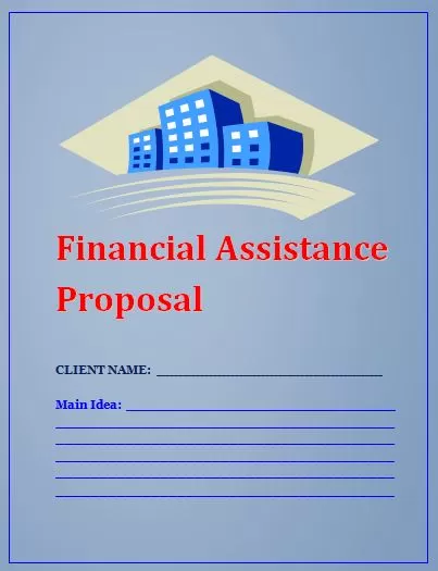 Financial Assistance Proposal Template