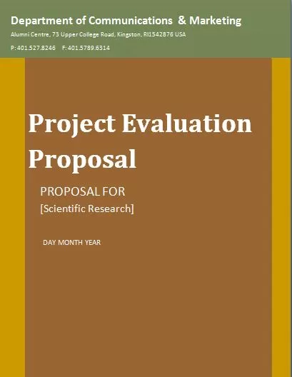 Project Evaluation proposal template