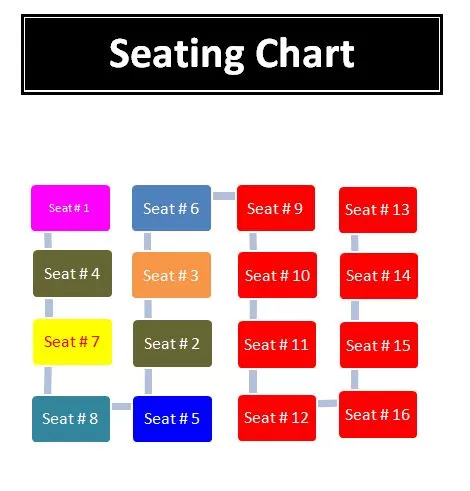 Seating Chart Template