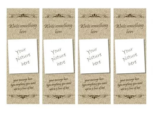 Formal Bookmark Template