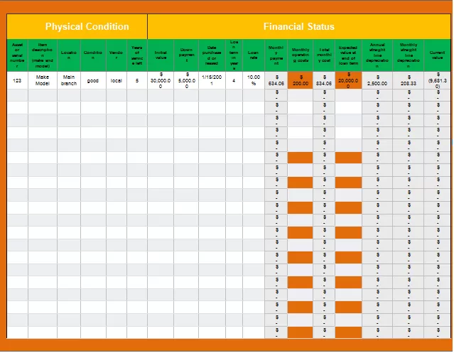 Inventory Sheet Templates