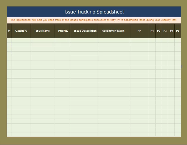 Issue Tracking Templates