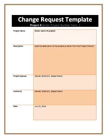 Change Request Formats