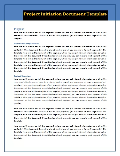 Project Initiation Document Template