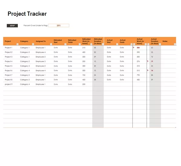 Project Tracker Template