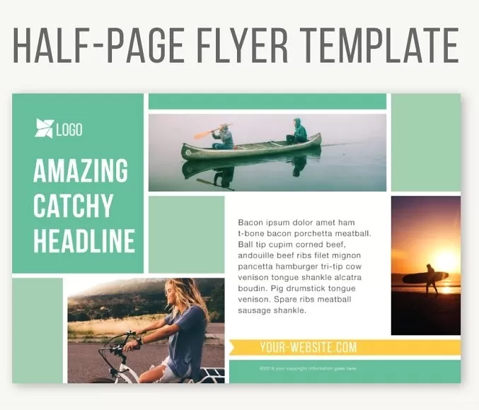 Half Page Flyer Design Template